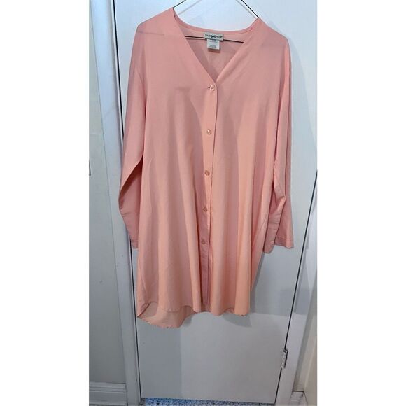 TRAVEL SMITH TWO PIECE CORRAL COLOR DRESS AND JACKET WOMENS SIZE M - Picture 8 of 12